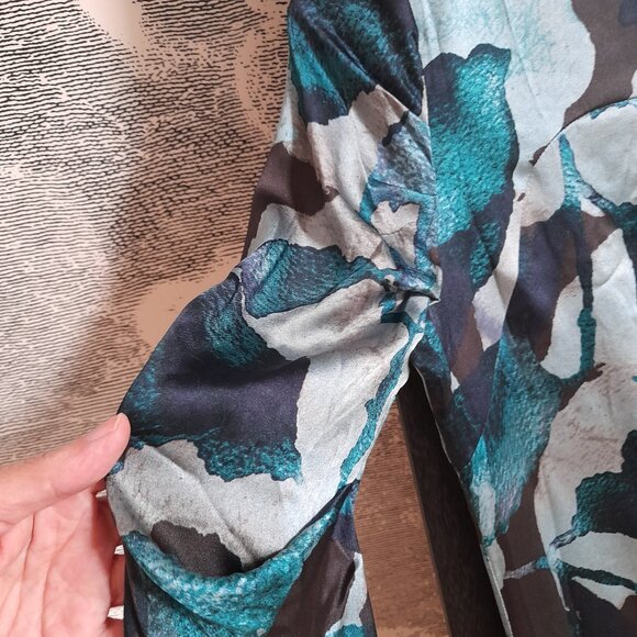 Silk Mini Dress Size XS Guess by Marciano Bodycon Clubwear Long Sleeve - Picture 5 of 15